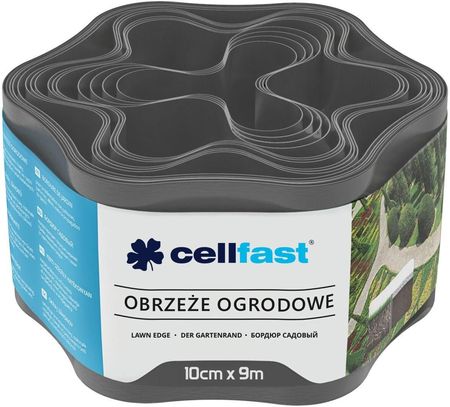 Cellfast Obrzeże ogrodowe 10cm Grafitowe 9m (30051)