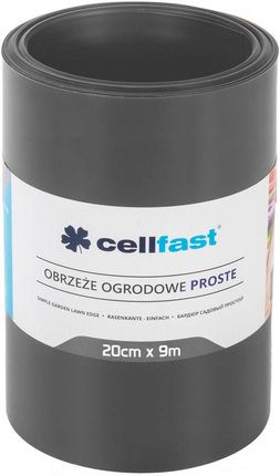 Cellfast Obrzeże ogrodowe proste 20cm Grafitowe 9m (30243)