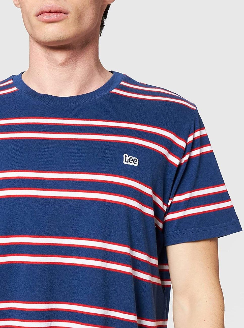 ☆LEE☆ multi stripe t-shirt blue LE2502ST43BL BLUE MULTI