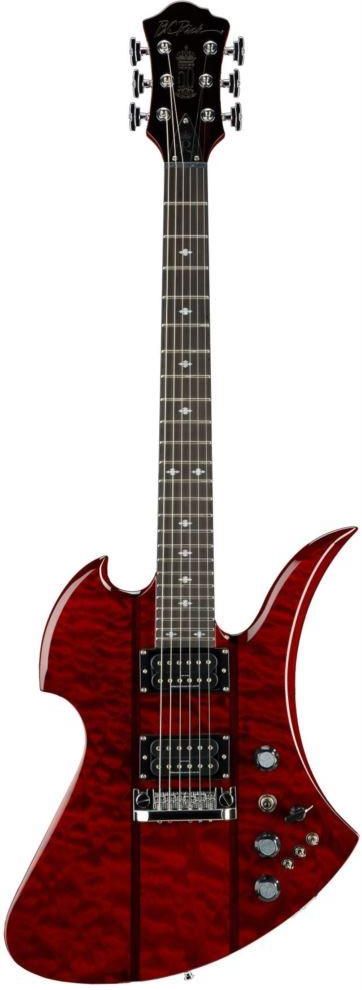 B.C RICH MOCKING BIRD レフティレッド BC Rich Heritage Classic Mockingbird Bass Quilted Maple Top