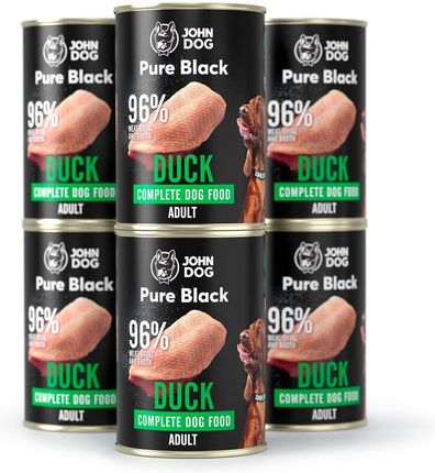 John Dog Pure Black Kaczka 6X400G