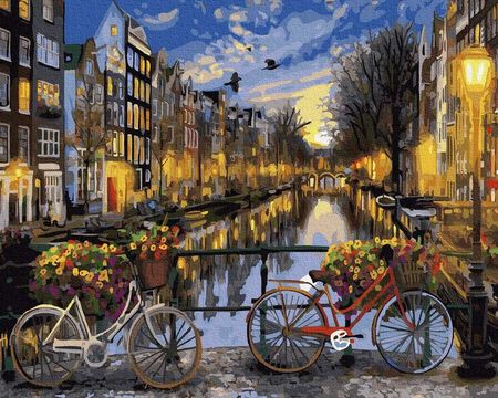 Artnapi Amsterdam Nocą Malowanie Po Numerach