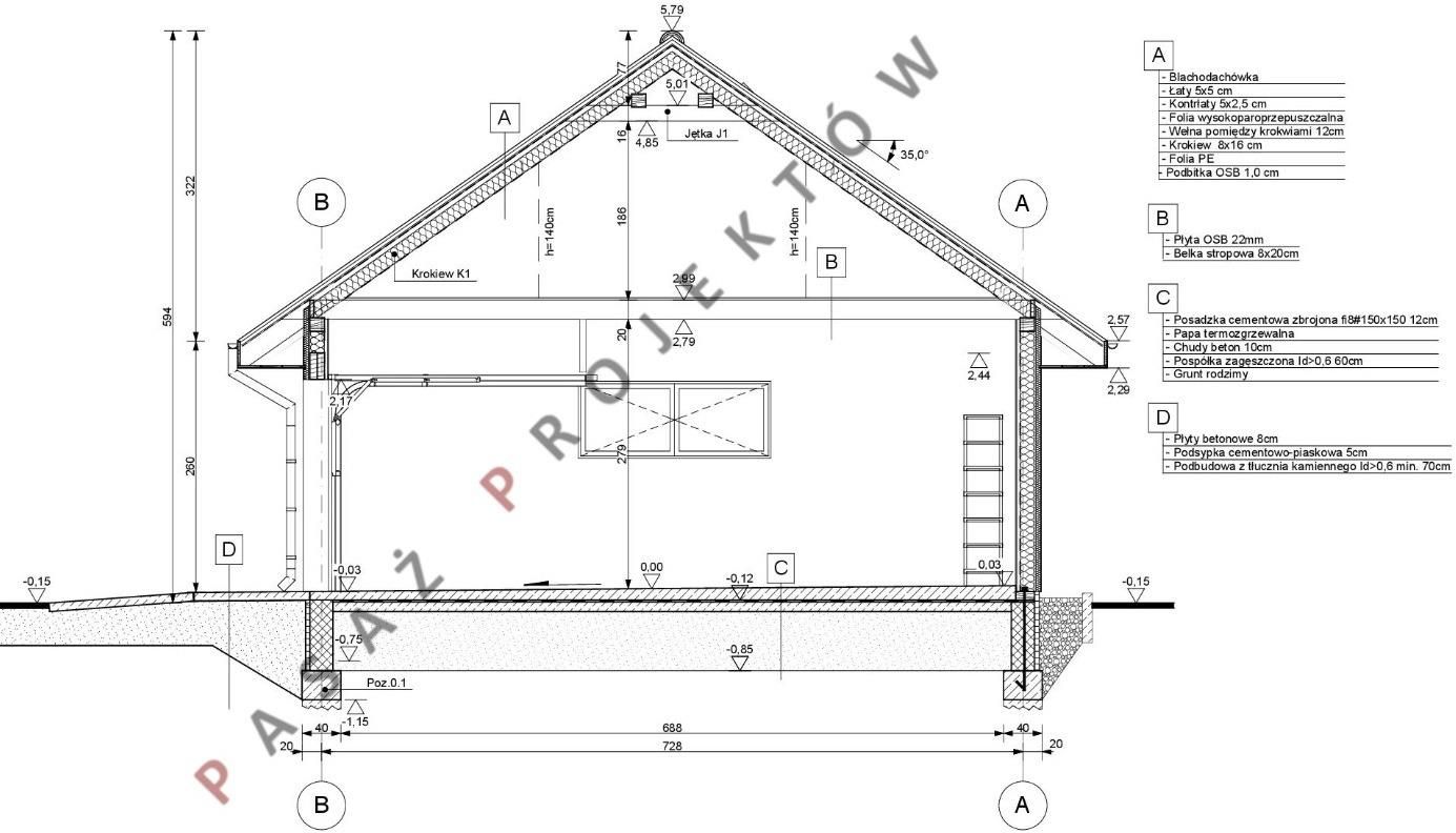 PROJEKT GARAŻU DWUSTANOWISKOWEGO W TECHNOLOGII SZKIELETOWEJ GS21