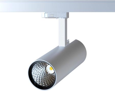 Cleoni ROB 80 LED SLM PremiumColor High Efficiency, L13, projektor stropowy, single current 25W/3000lm/13D/930, srebrny aluminiowy (mat struktura) RAL