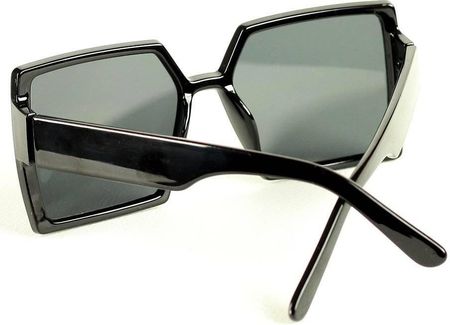 Retro okulary przeciwsłoneczne MAZZINI SQUARE BIG czarny