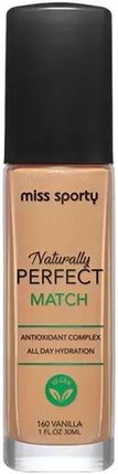 Miss Sporty Naturally Perfect Match Podkład Do Twarzy 160 Vanilla 30 ml