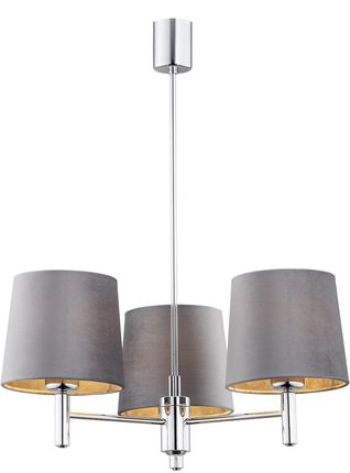 Argon Lampa wisząca BOLZANO styl glamour 3xE27 szara (6107)