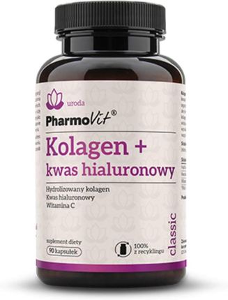 Pharmovit Kolagen + kwas hialuronowy 90kaps.