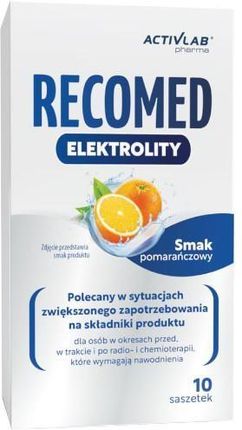 Activlab Pharma RecoMed Elektrolity smak pomarańczowy 10 sasz.