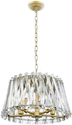 Zuma Line Lampa wisząca MIRABELL P0465-05K-V7V7 dekoracyjna oprawa z kryształkami z wykończeniem złotym (3064023046)