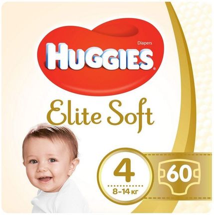 Huggies Pieluchy Mega 4 (8-14Kg) Elite Soft 60Szt.