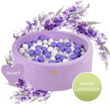 Meowbaby Suchy Basen Z Kulkami 40Cm Model Lavender