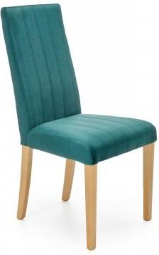 Halmar Diego 3 Krzesło Dąb Miodowy Tap. Velvet Pikowany Pasy Monolith 37 (Ciemny Zielony) 17209
