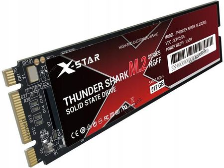 Dysk SSD X-Star Thunder Shark 512GB M.2 (S1SGX21102602