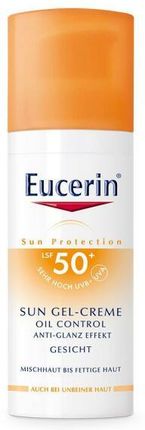 Eucerin ŻelKrem Do Skóry Tłustej I Skłonnej Trądziku Sun GelCream Oil Control Spf50 50 Ml