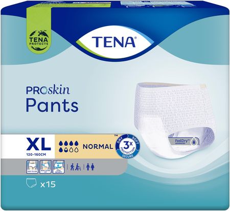 TENA Pants ProSkin Normal Majtki Chłonne XL 6x15szt