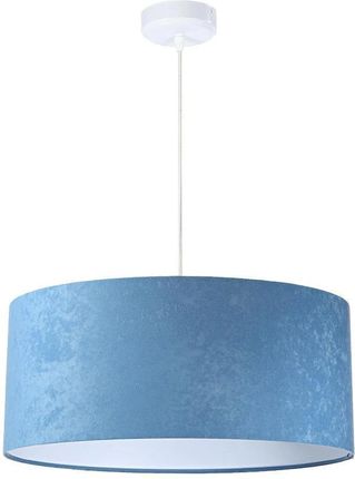 Bps Koncept  - Welurowy abażur Angarika - błękitna lampa wisząca do salonu, sypialni (kolekcja - Standard, 1xE27) r (01009260CM)