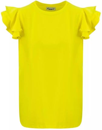 T-shirt bluzka koszulka rękaw falbanka