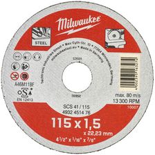 Zdjęcie Milwaukee Tarcza Tnąca Do Metalu 115x1,5Mm Contractor 4932451476 - Olsztyn