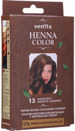 Ziołowa Odżywka Koloryzująca Z Naturalnej Henny - Henna Color * 13 Hazelnut