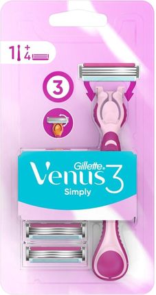 Gillette Uchwyt Maszynki Simply Venus 3 + 4 Głowice
