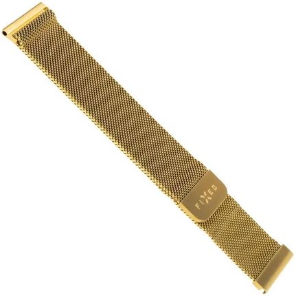 FIXED pasek ze stali nierdzewnej Mesh Strap o szerokości 20 mm do smartwatchy FIXMEST-20MM-GD Złoty 