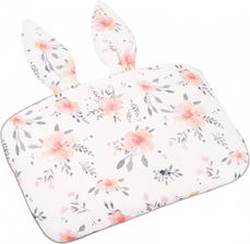 Zdjęcie Samiboo Bambusowa poduszka kwiaty In Bloom z uszkami 25x35 cm szara wypustka - Śrem