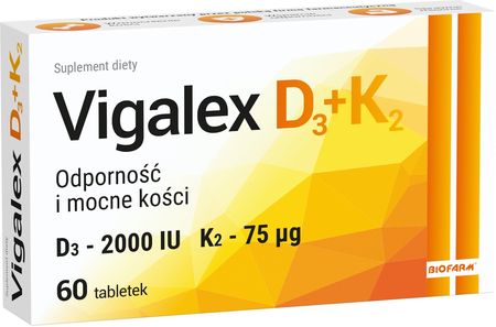 Biofarm Vigalex D3+K2 60 tabl.