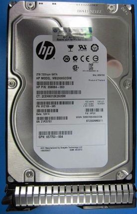 Hewlett Packard Enterprise 702288-B21 2Tb 6G Sata 7.2K 3.5In (702288B21)