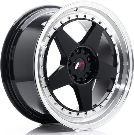 Jr Wheels Jr6 18X8,5 Et22 5X114,3/120 Gloss Black W/Machined