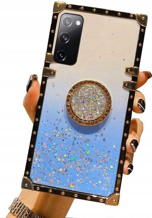 Etui Do Samsung S20 Fe Mocne Brokat Ring + Szkło