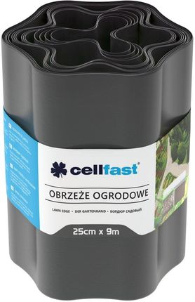 Cellfast Obrzeże ogrodowe 25cm Grafitowe 9m (30054)