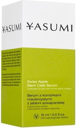 Yasumi Stem Cells Cream Naprawcze Serum Do Twarzy Z Komórkami Macierzystymi Z Jabłoni Szwajcarskiej 15 ml - zdjęcie 2
