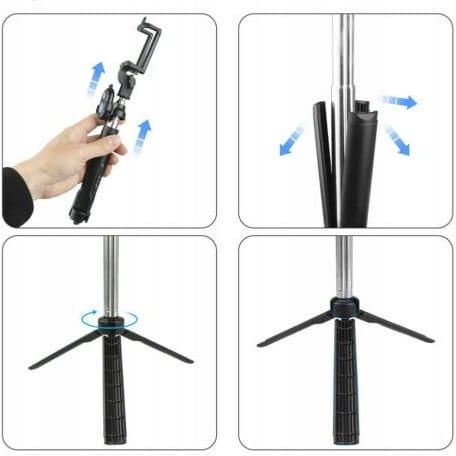 KIJEK SELFIE STICK TRIPOD STATYW PILOT BLUETOOTH