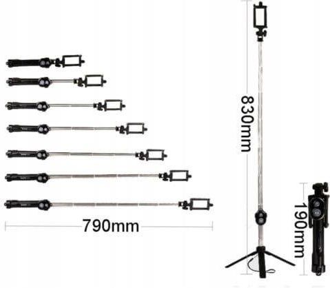KIJEK SELFIE STICK TRIPOD STATYW PILOT BLUETOOTH - zdjęcie 4 KIJEK SELFIE STICK TRIPOD STATYW PILOT BLUETOOTH