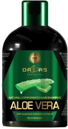 Dalas Cosmetics Szampon Do Włosów Z Kwasem Hialuronowym - Aloe Vera Hair Shampoo 1000 Ml