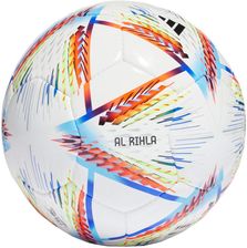 Piłka nożna adidas Al Rihla Pro Sala Futs biało-niebiesko-pomarańczowa H57789 - Piłki do piłki nożnej