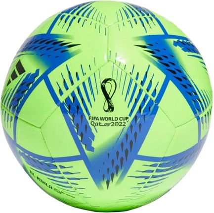 Piłka nożna adidas Al Rihla Club Ball zielono-niebieska H57785