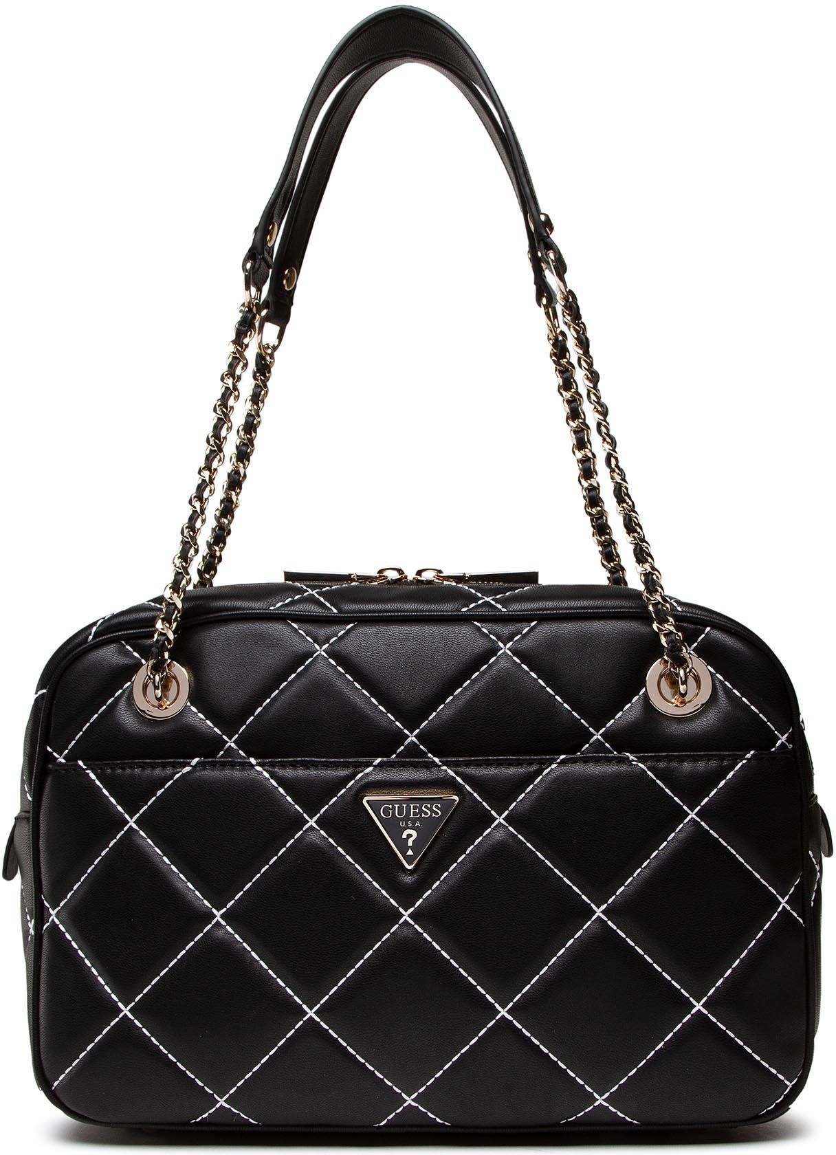 Torebka GUESS Cessily Top Zip Shoulder Bag HWQC76 79180 BML Ceny i