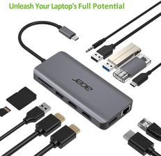 Acer Rozszerzenie Portów USB Type-C 12 w 1 Srebrny (HP.DSCAB.009)