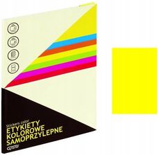 Zdjęcie GRAND ETYKIETY A4 210 MM X 297 MM, ŻÓŁTY - Brwinów