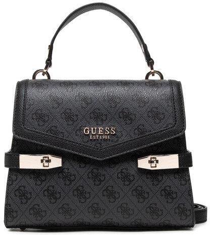 Guess Torebka Zadie Logo Top Handle Flap HWSG83 96200 Czarny