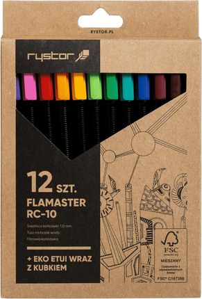 Rystor Rc-10 Zestaw Flamastrów 12 Kolorów