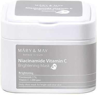 Mary&May Niacinanide Vitamin C Brightening Mask - Rozjaśniający pakiet 30 masek w płachcie