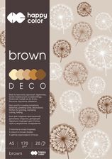 Zdjęcie Happy Color Blok Deco Brown A5/20/170g 5 Kolorów - Suchań