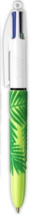 Bic Długopis 4-Kolorowy Velours Velvet Zielone Liście