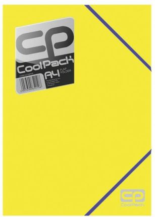 Coolpack Teczka A4 Z gumką Neonowa Żółta