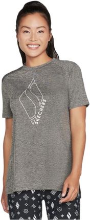 T-shirt, koszulka damska Skechers Diamond Blissful Tee W1TS327-BLK Rozmiar: S