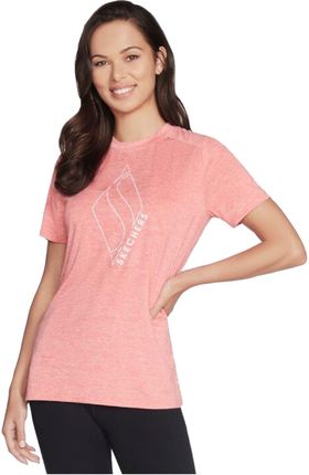 T-shirt, koszulka damska Skechers Diamond Blissful Tee W1TS327-CRL Rozmiar: M