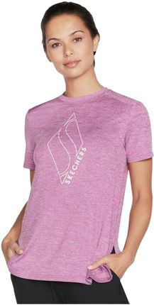 T-shirt, koszulka damska Skechers Diamond Blissful Tee W1TS327-PRHP Rozmiar: M